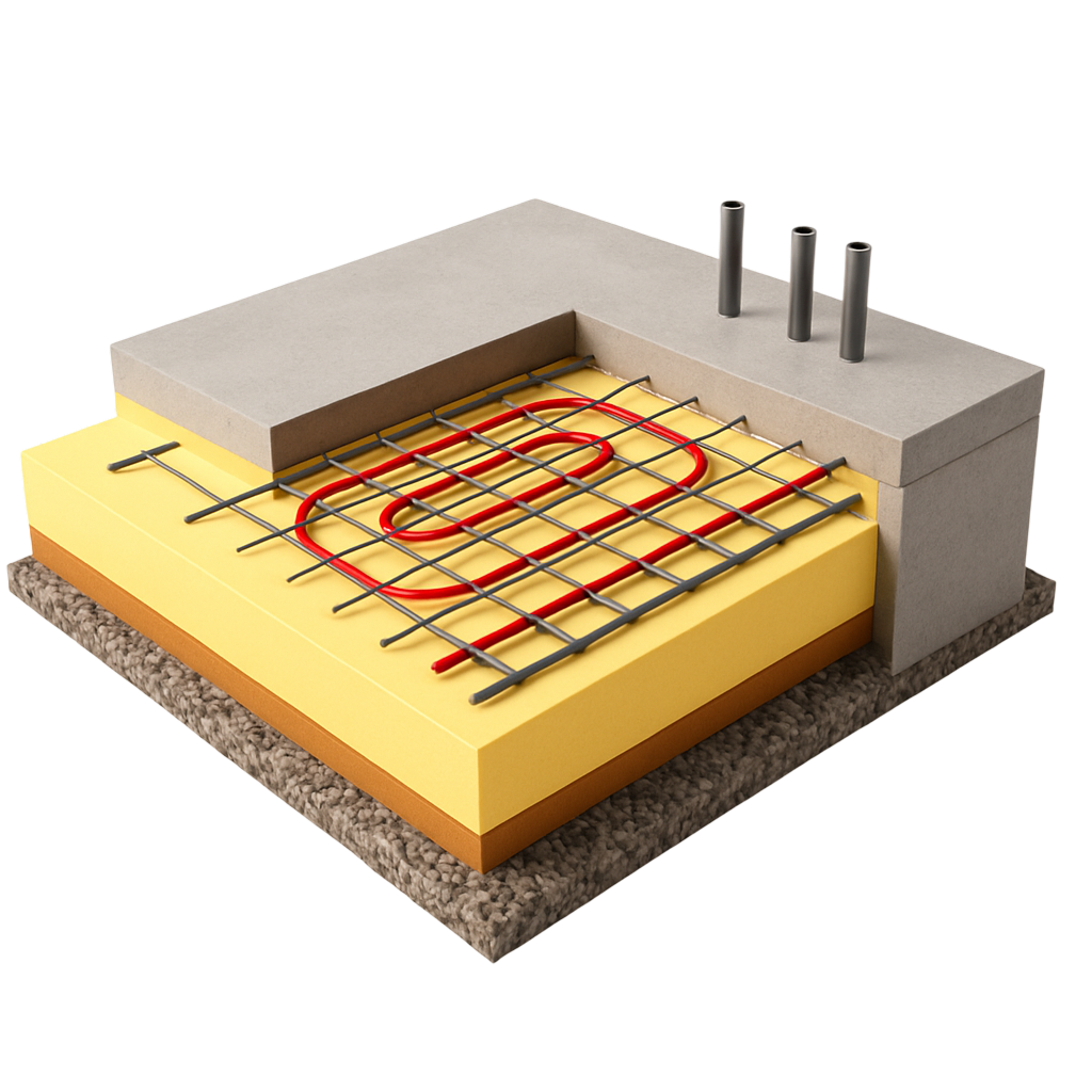 Утепленная шведская плита в Туле